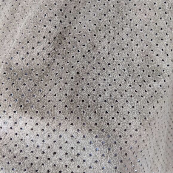 Zara WB Collection Tan Faux Suede T-Shirt Small - Picture 5 of 8